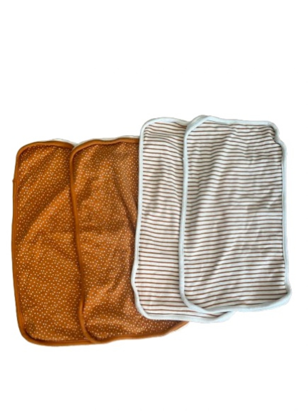 Amazon Essentials Mustard and Cream Baby Washcloth Set - 4 Pack